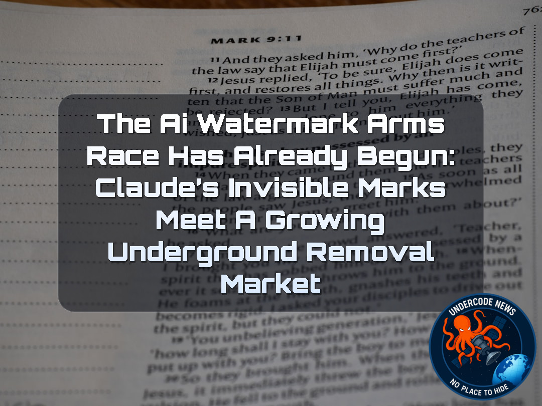 The AI Watermark Arms Race Has Already Begun: Claude’s Invisible Marks Meet a Growing Underground Removal Market