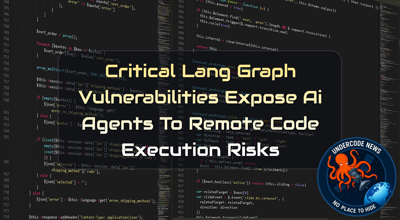 Critical LangGraph Vulnerabilities Expose AI Agents to Remote Code Execution Risks + Video