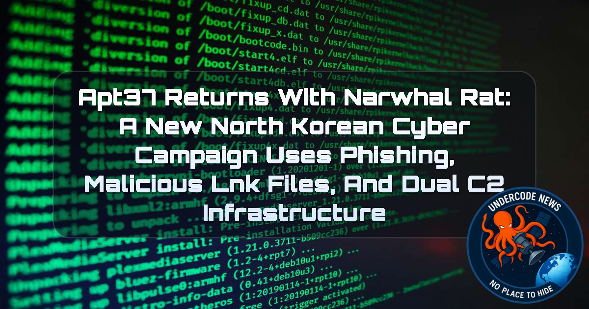 APT37 Returns With NarwhalRAT: A New North Korean Cyber Campaign Uses Phishing, Malicious LNK Files, and Dual C2 Infrastructure + Video