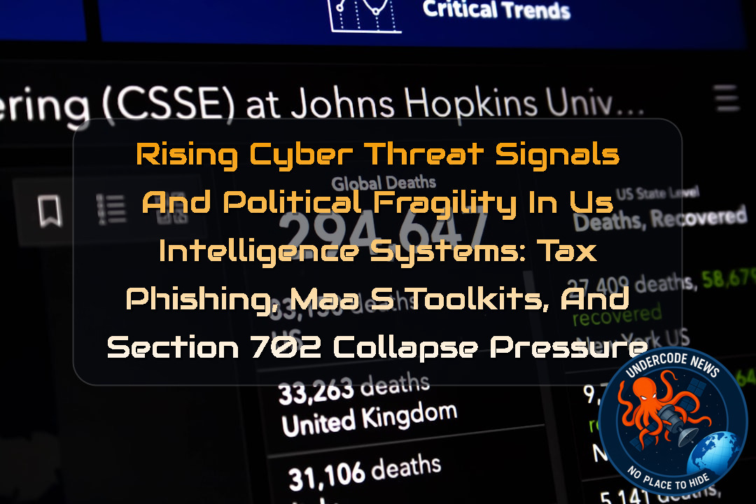Rising Cyber Threat Signals and Political Fragility in US Intelligence Systems: Tax Phishing, MaaS Toolkits, and Section 702 Collapse Pressure + Video