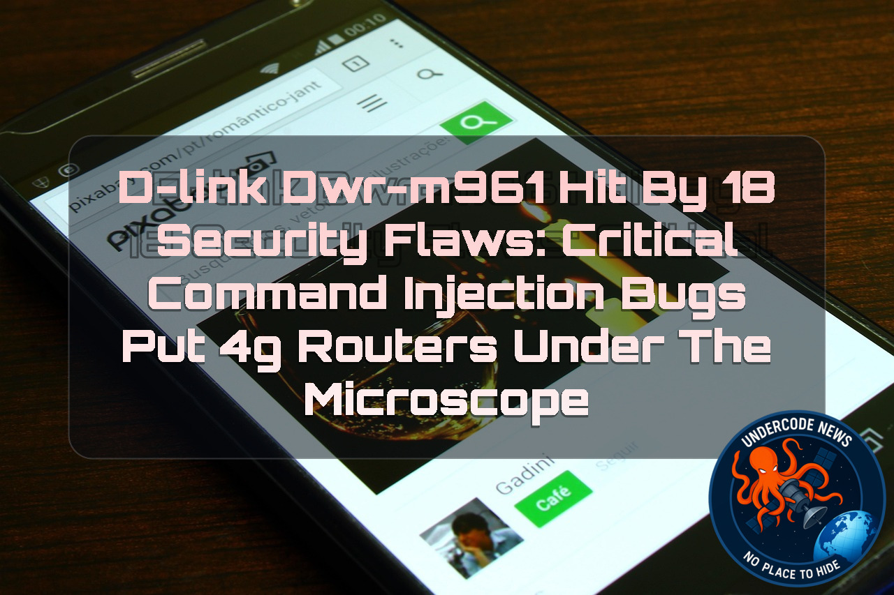D-Link DWR-M961 Hit by 18 Security Flaws: Critical Command Injection Bugs Put 4G Routers Under the Microscope