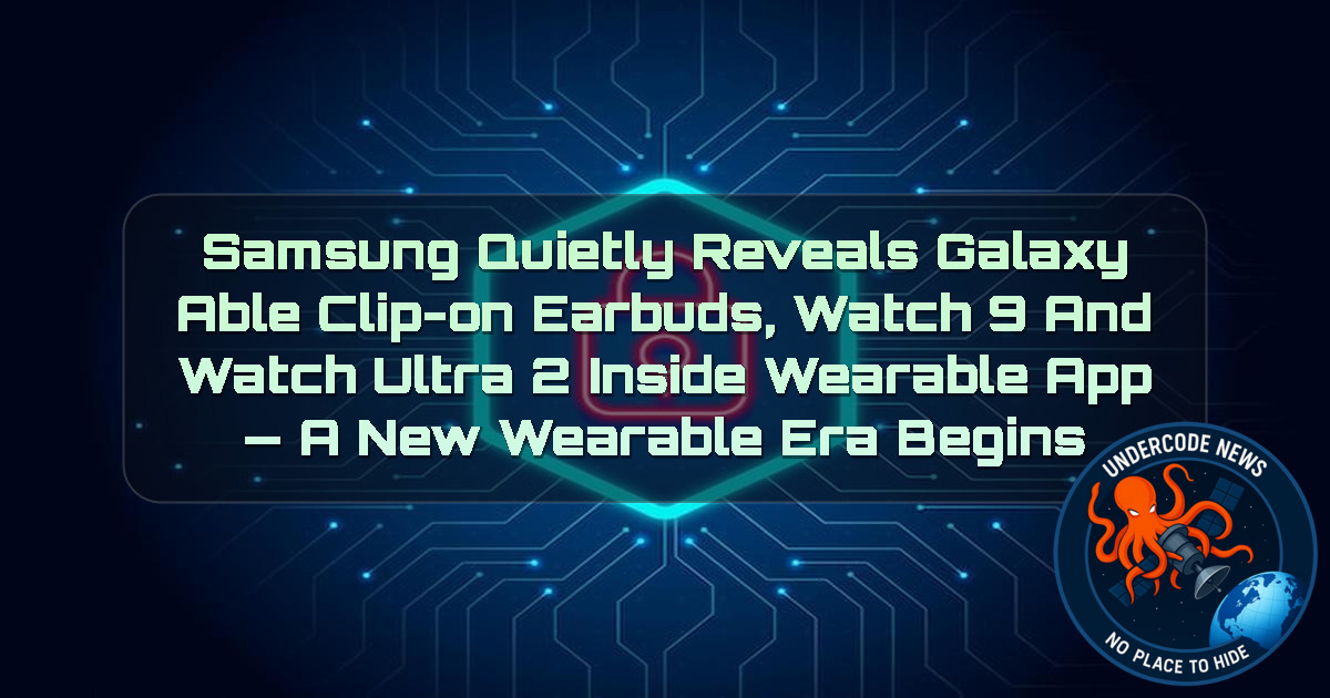 Samsung Quietly Reveals Galaxy Able Clip-On Earbuds, Watch 9 and Watch Ultra 2 Inside Wearable App — A New Wearable Era Begins + Video