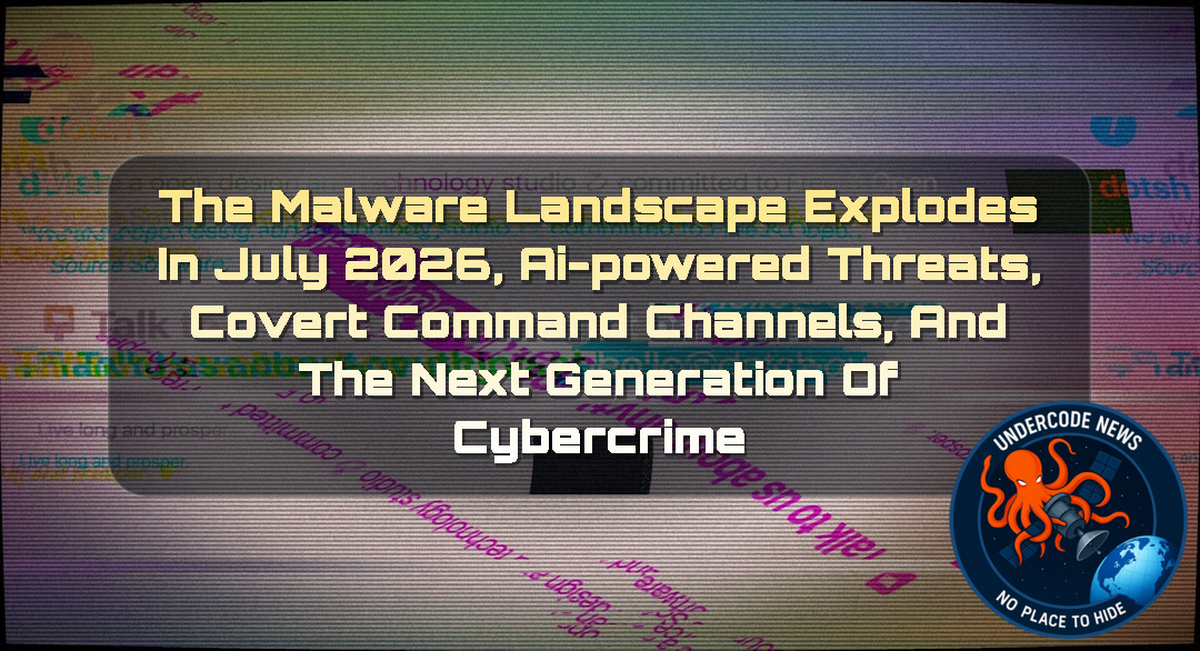 The Malware Landscape Explodes in July 2026, AI-Powered Threats, Covert Command Channels, and the Next Generation of Cybercrime + Video