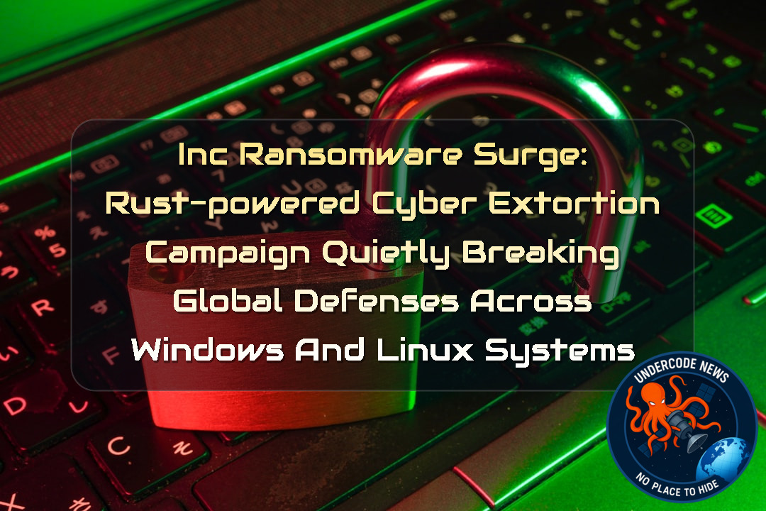 INC Ransomware Surge: Rust-Powered Cyber Extortion Campaign Quietly Breaking Global Defenses Across Windows and Linux Systems + Video