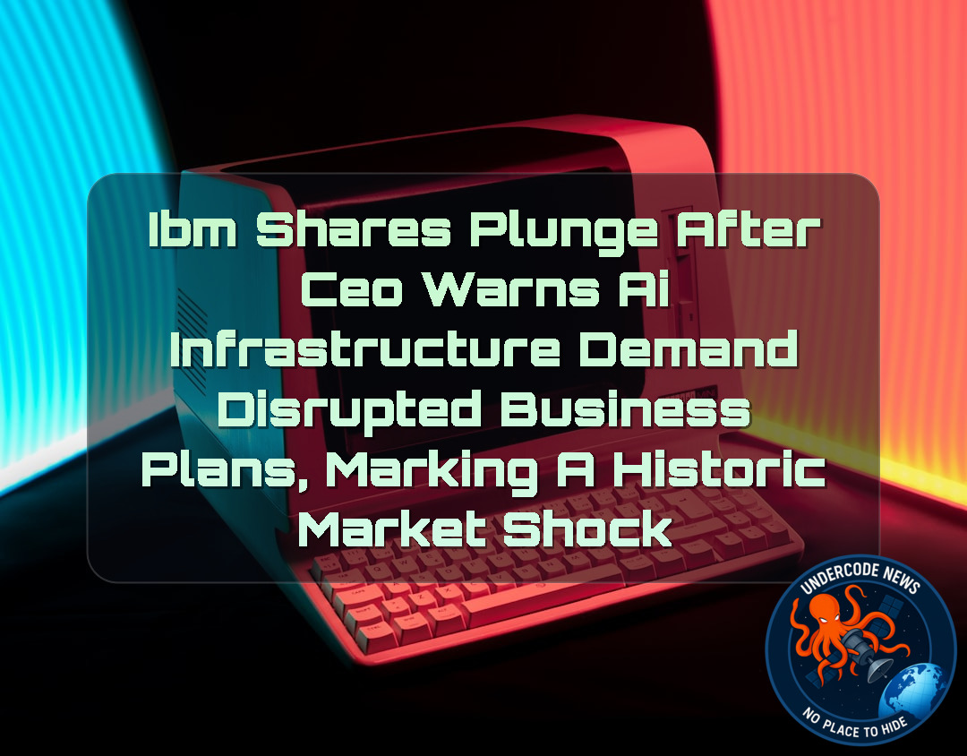 IBM Shares Plunge After CEO Warns AI Infrastructure Demand Disrupted Business Plans, Marking a Historic Market Shock + Video