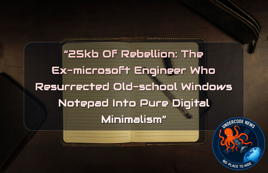 “25KB of Rebellion: The Ex-Microsoft Engineer Who Resurrected Old-School Windows Notepad Into Pure Digital Minimalism” + Video