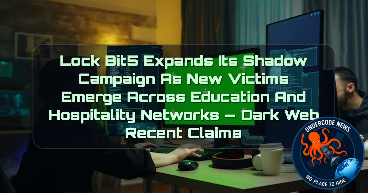 LockBit5 Expands Its Shadow Campaign as New Victims Emerge Across Education and Hospitality Networks — Dark Web recent claims + Video
