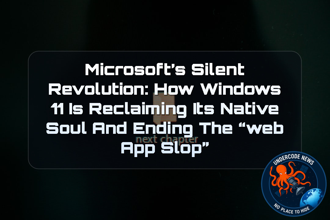 Microsoft’s Silent Revolution: How Windows 11 Is Reclaiming Its Native Soul and Ending the “Web App Slop”