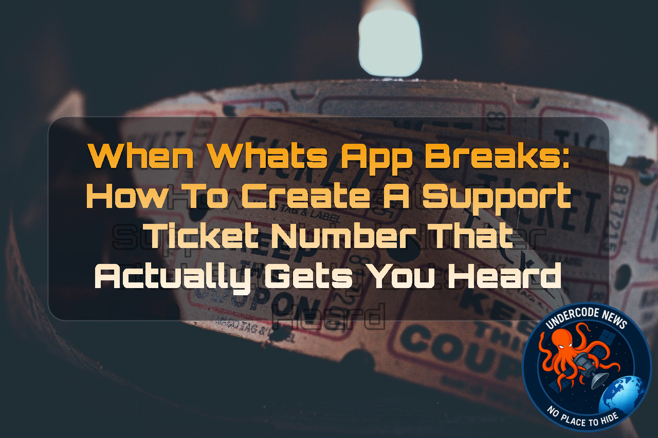 When WhatsApp Breaks: How to Create a Support Ticket Number That Actually Gets You Heard + Video
