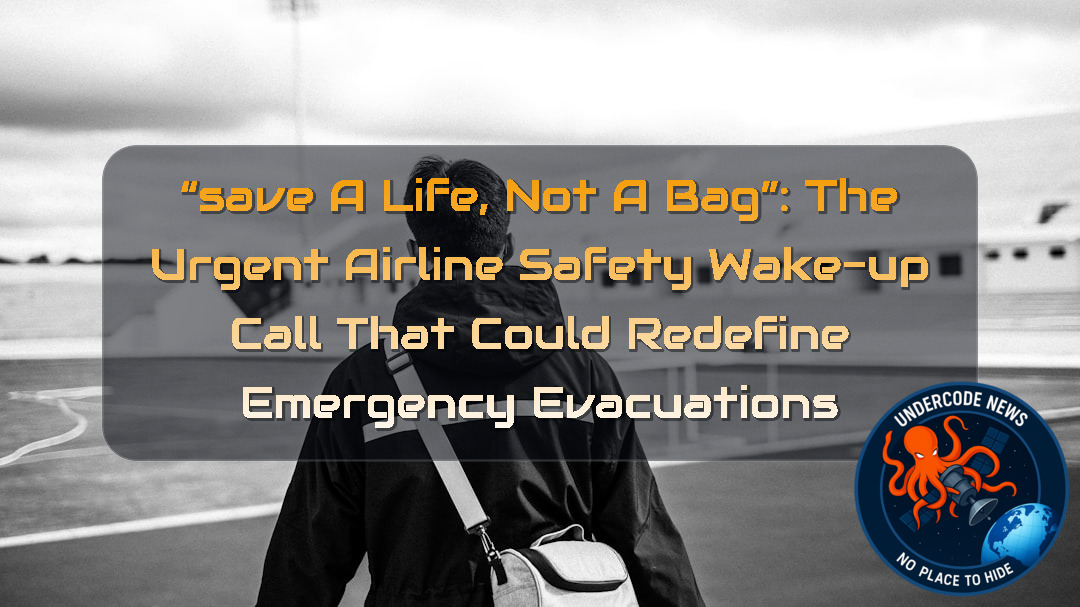 “Save a Life, Not a Bag”: The Urgent Airline Safety Wake-Up Call That Could Redefine Emergency Evacuations