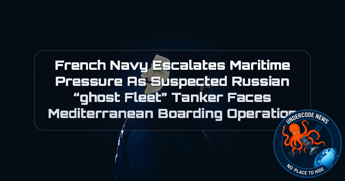 French Navy Escalates Maritime Pressure as Suspected Russian “Ghost Fleet” Tanker Faces Mediterranean Boarding Operation