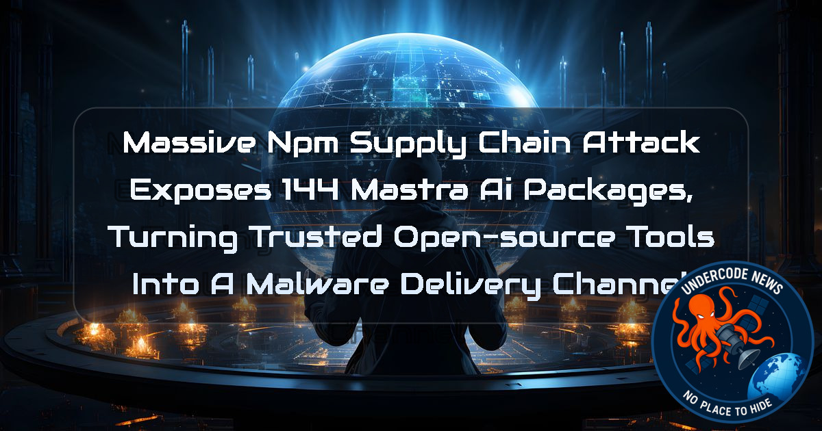 Massive npm Supply Chain Attack Exposes 144 Mastra AI Packages, Turning Trusted Open-Source Tools Into a Malware Delivery Channel + Video