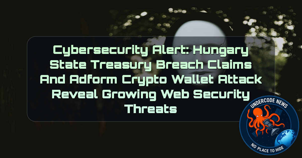 Cybersecurity Alert: Hungary State Treasury Breach Claims and Adform Crypto Wallet Attack Reveal Growing Web Security Threats + Video
