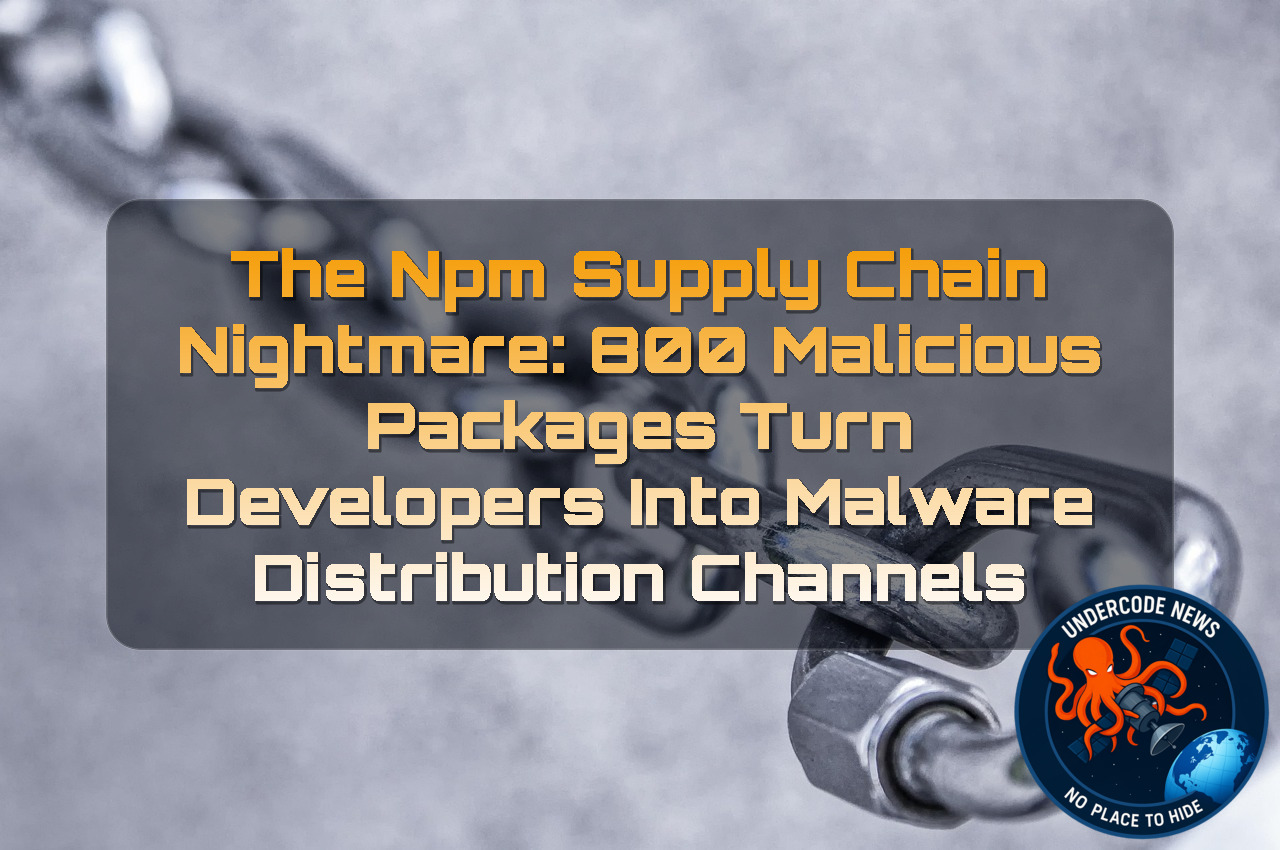 The npm Supply Chain Nightmare: 800 Malicious Packages Turn Developers Into Malware Distribution Channels + Video
