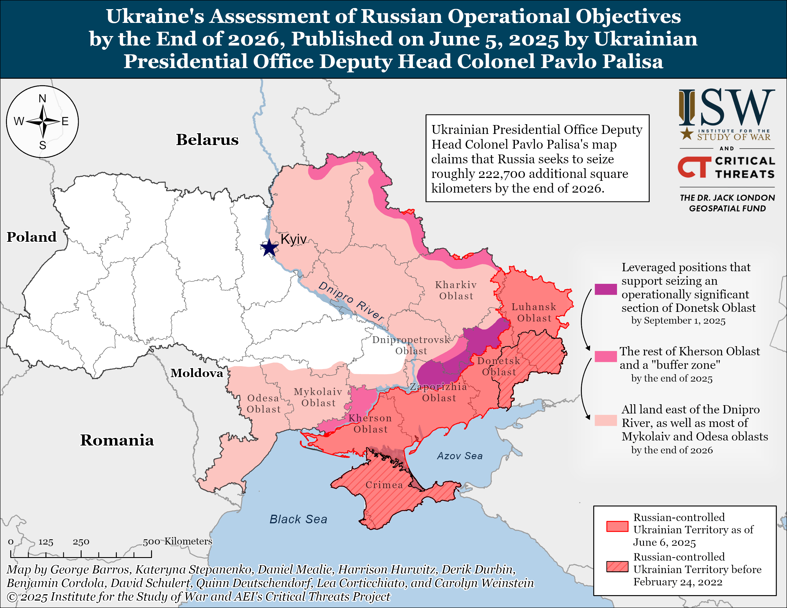 Russian Offensive Campaign Assessment June 6 2025 ISW Palisa Map June 6 2025 