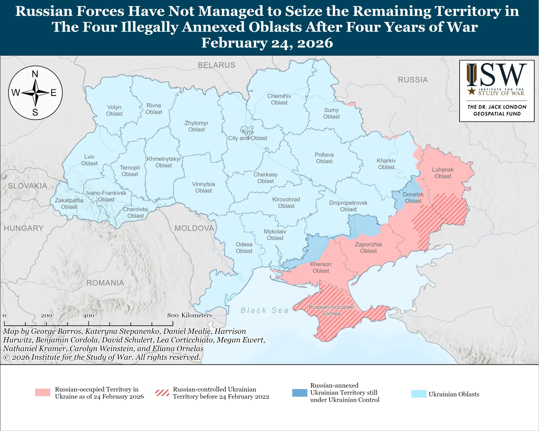 Russia Has Not Managed To Seize Oblasts Feb 24 26 ISW 20260224