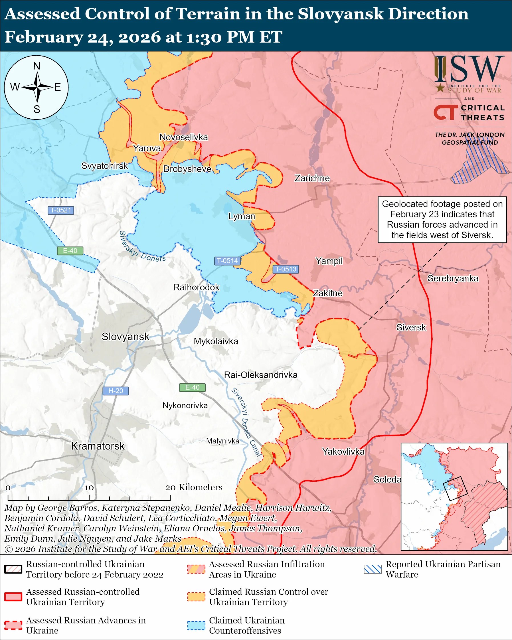 Russian Offensive Campaign Assessment February 24 2026 ISW Slovyansk Direction February 24 2026.webp