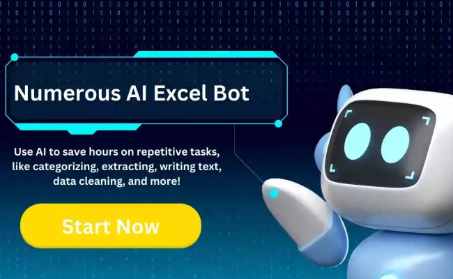 Automate Spreadsheet Work With Numerous AI Excel Bot