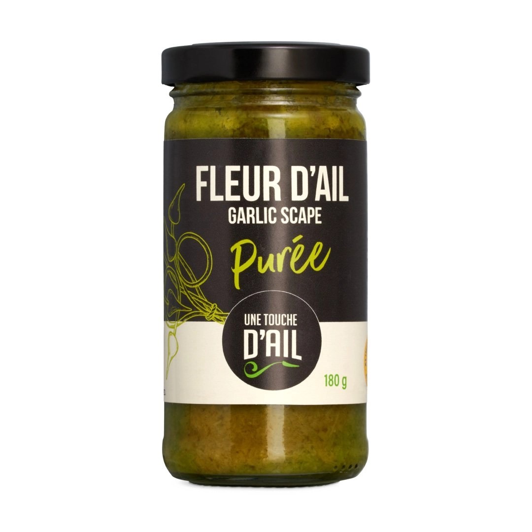 Pot de purée de fleur d'ail