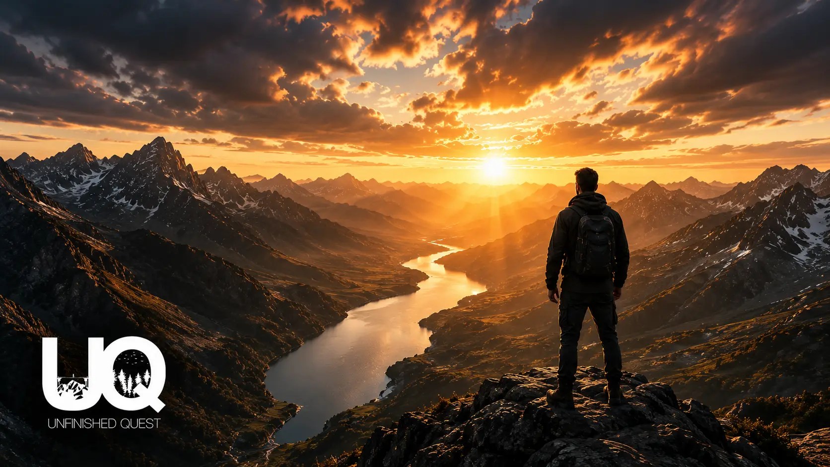A man standing alone on a mountain at sunset, reflecting on becoming a better man through character, integrity, and legacy