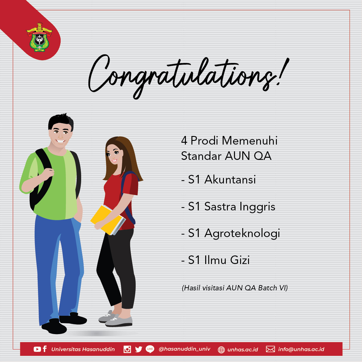 unit 2 activity 1 1. Aun Qa Assessment Results Published Universitas Hasanuddin Has 27 Study Programs With International Recognition Hasanuddin University