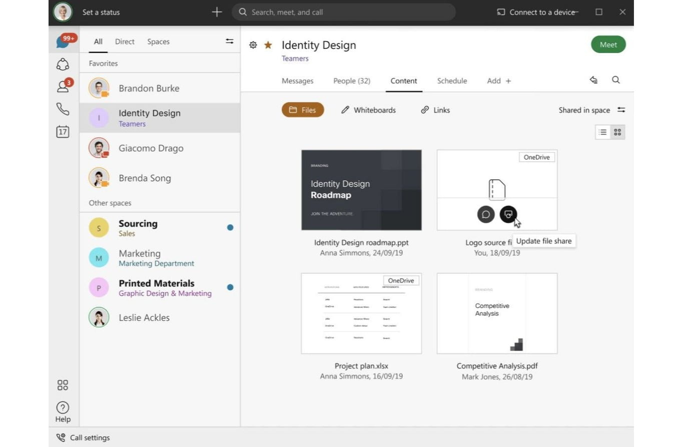 Send even the largest file in a secure space that’s neatly organized and saved in your chats