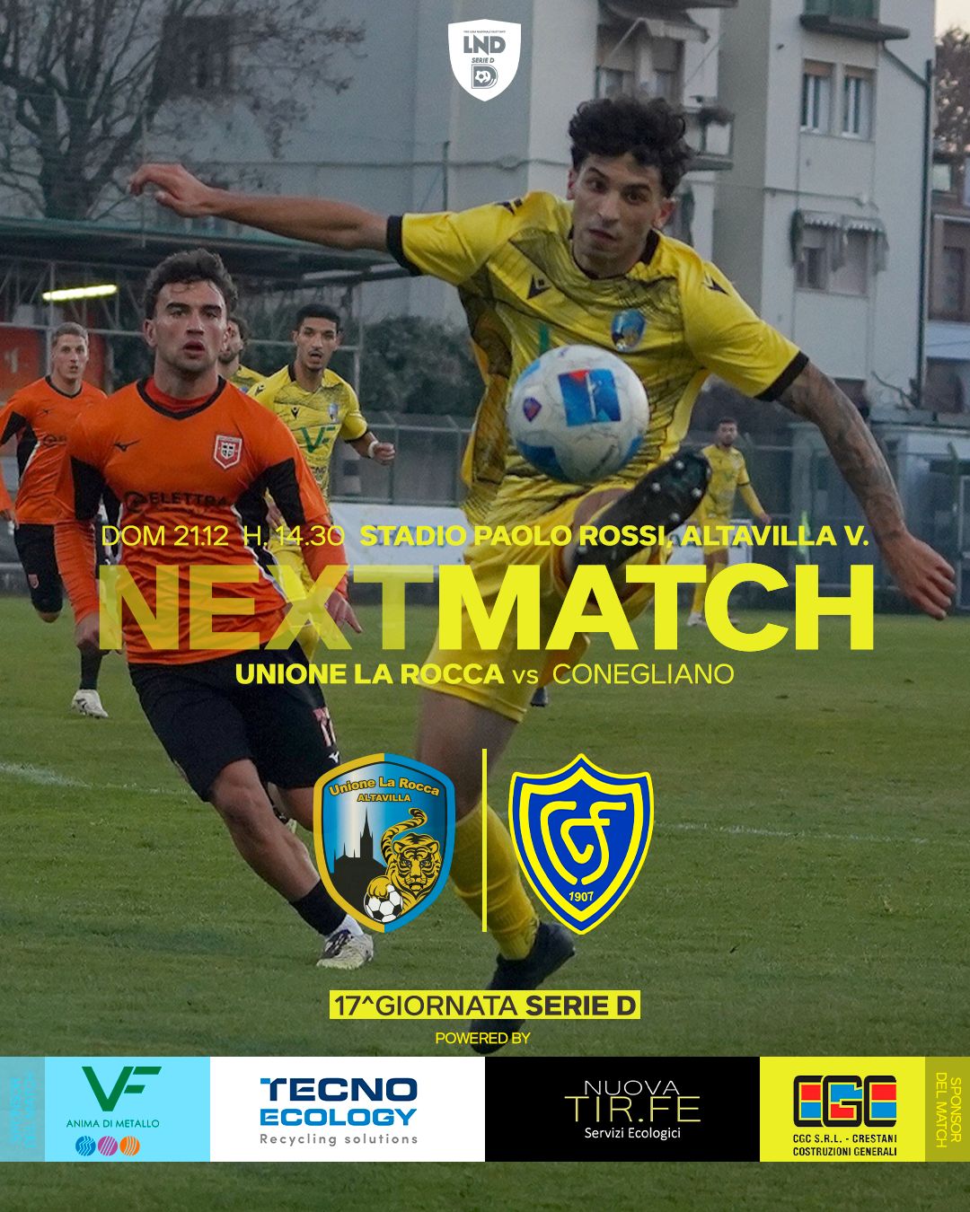 Ultima giornata girone d’andata. Arriva il Conegliano