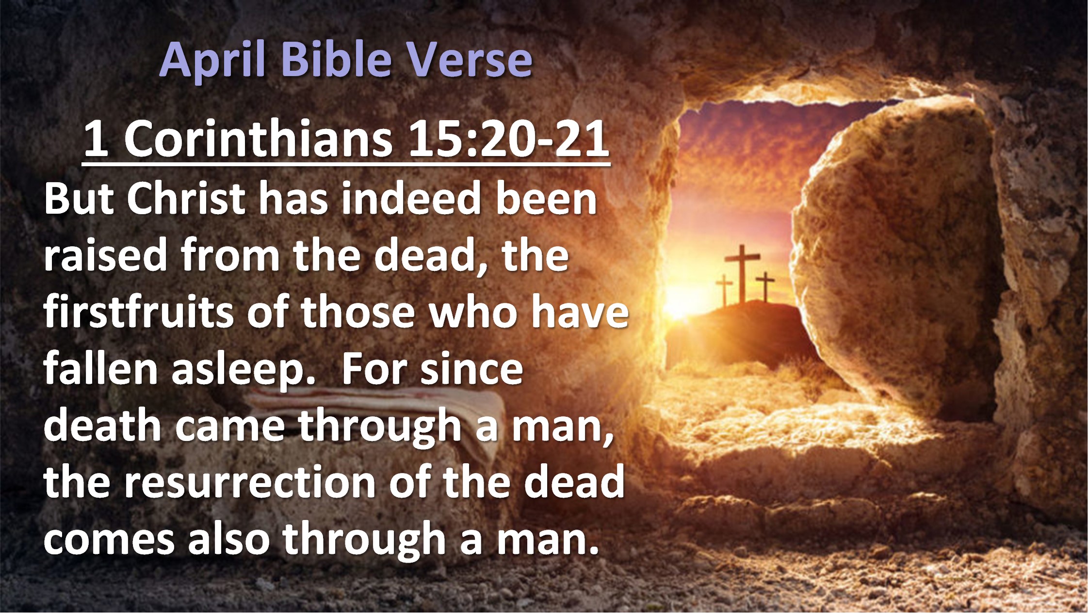April 2021 Bible Verse – Union Presbyterian Church of Los Altos