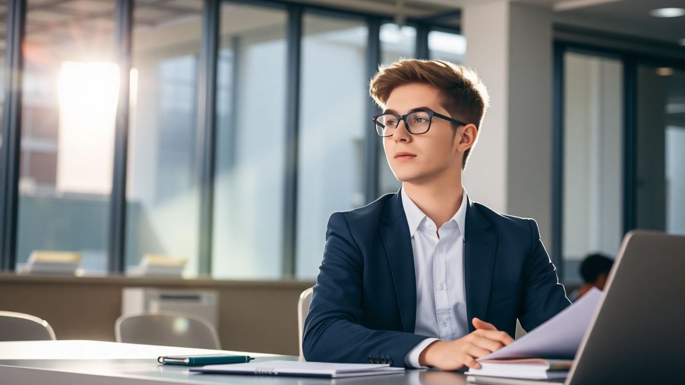 Estudante em estágio administrativo na FASPEC.