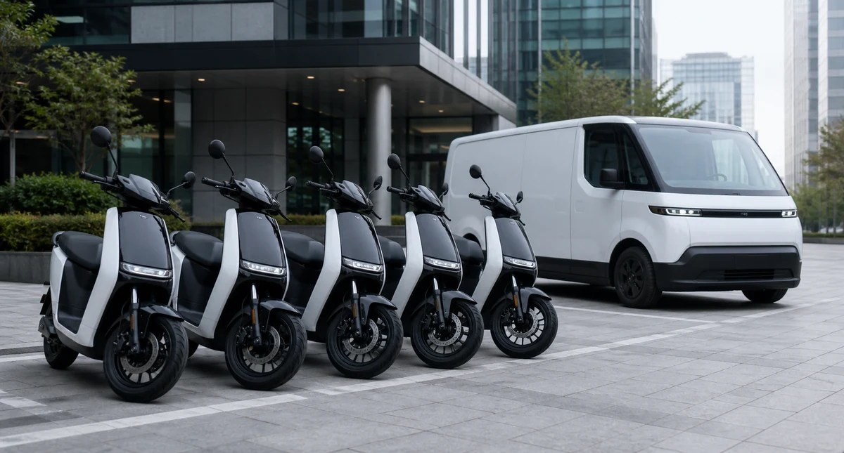 電動機車與電動廂型車的智慧車隊管理