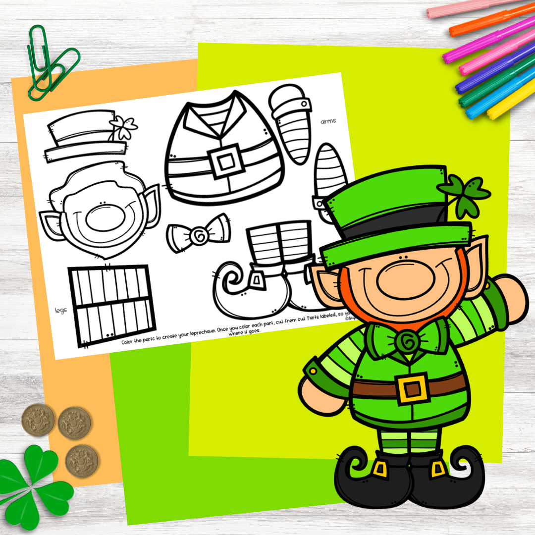 Leprechaun cut out and craft