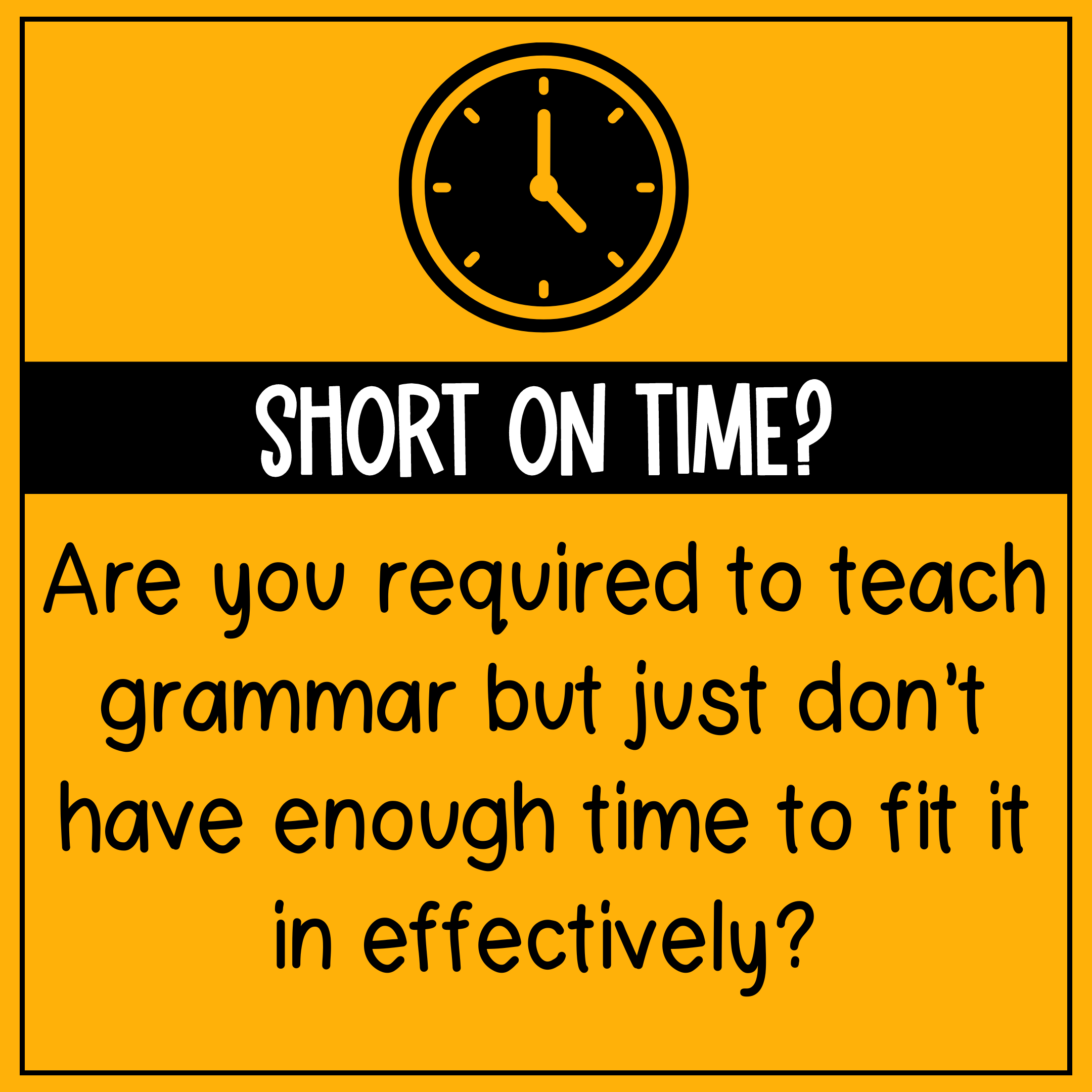 short on time memo for teachers