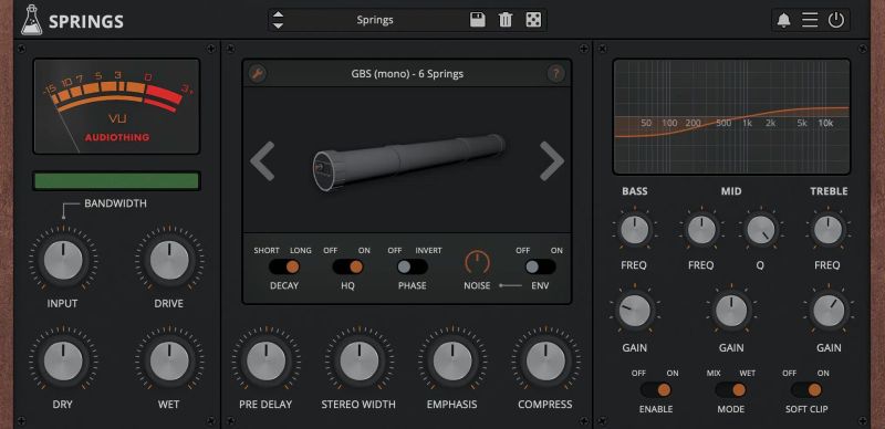 Spring Reverb Plugin Pusher - Artistic Space Background - High Resolution
