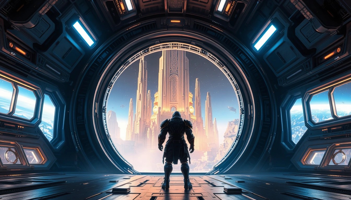 screen shot of game play of Destiny, a lone character stands in front of a futuristic world