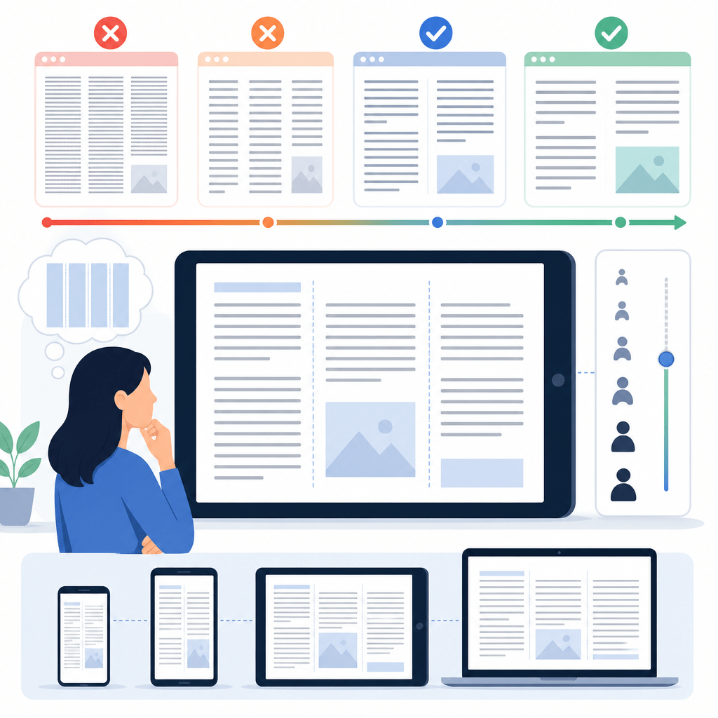 How to Choose the Right Font Size for Digital Template Columns