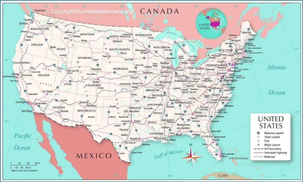 Map Usa With Cities Usa Map With Cities 1024x617 