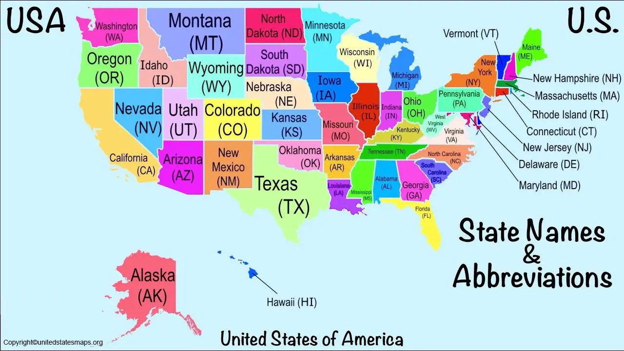 US Map With Map Of US State Us Map With 
