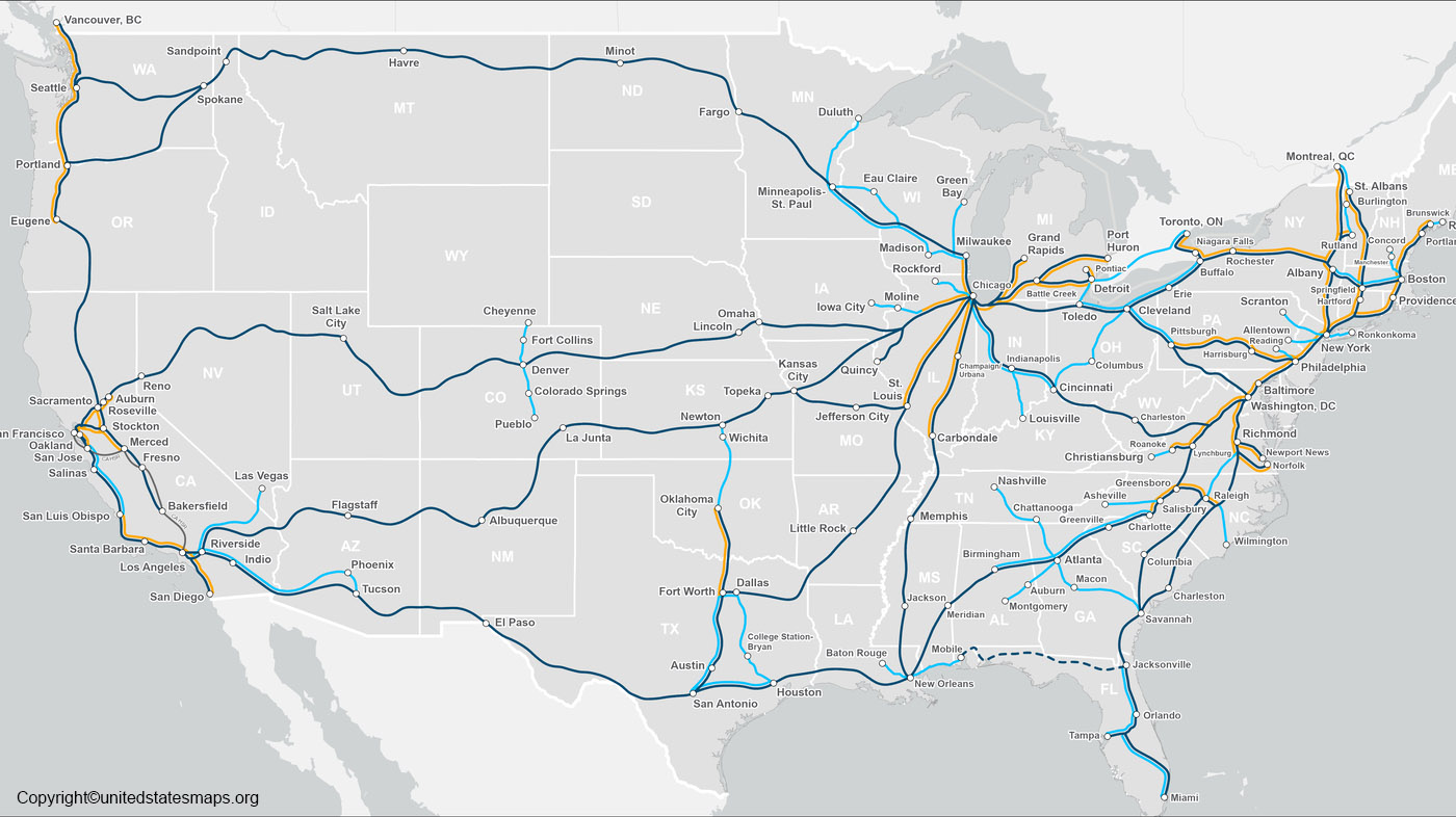 US High Speed Rail Map High Speed Rail Map Of USA Us Speed Rail Map 
