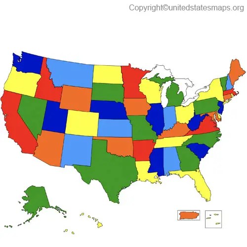 US Map Without Names OR Labels Free Printable Pdf Usa Map Without Names 