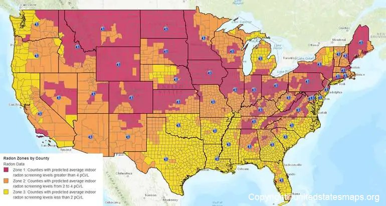 US Radon Map United States Radon Map USA Us Radon Map 