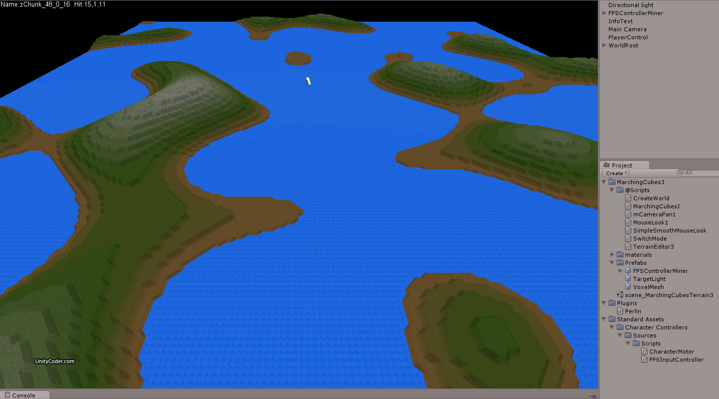 Marching Cubes Voxel Terrain « Unity Coding – Unity3D