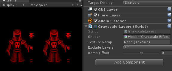 Grayscale Image Effect with Exclude Layers « Unity Coding – Unity3D