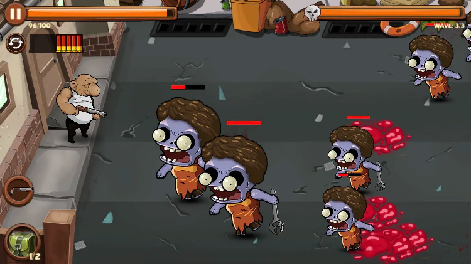 2D Zombie Shooter Unity Source Code screenshot 1