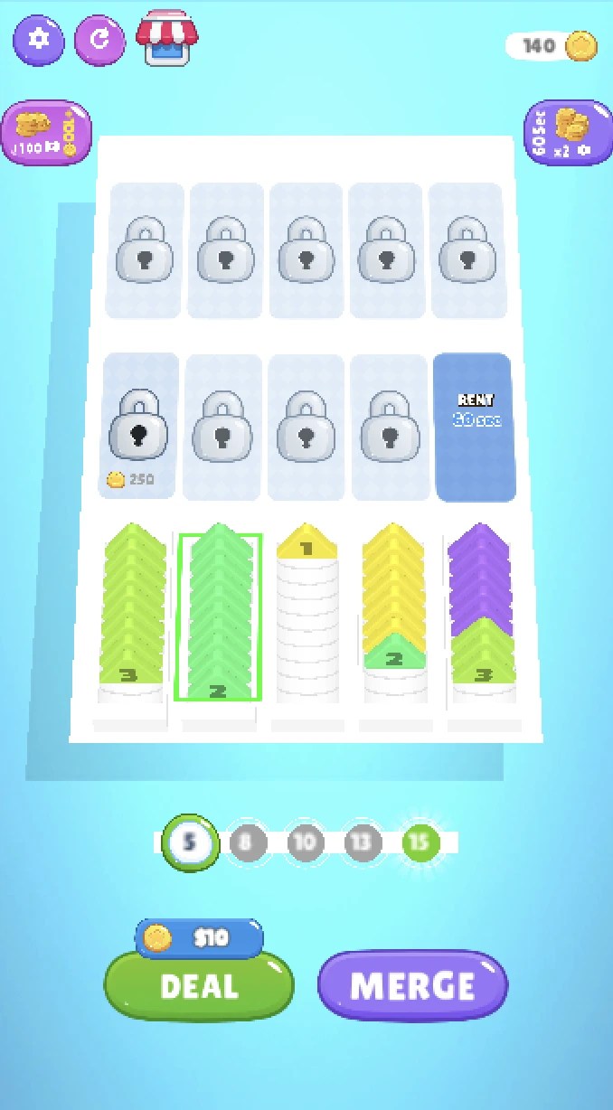 Pocket Sort Coin Merge Puzzle Unity Source Code screenshot 3