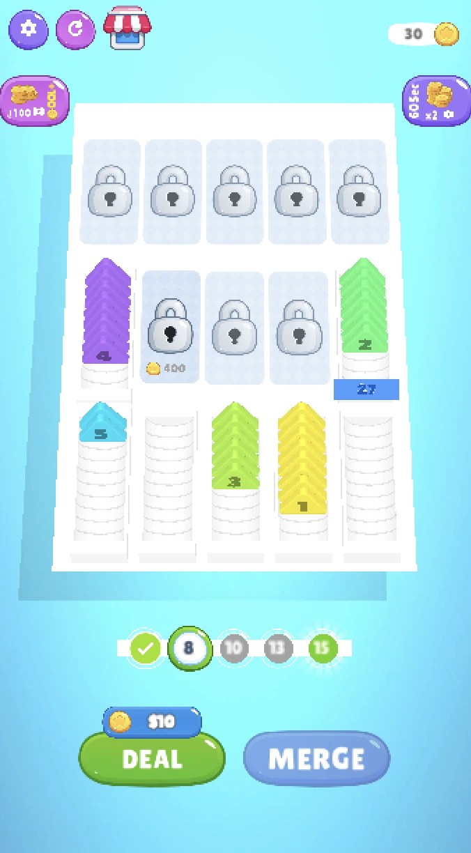 Pocket Sort Coin Merge Puzzle Unity Source Code screenshot 4