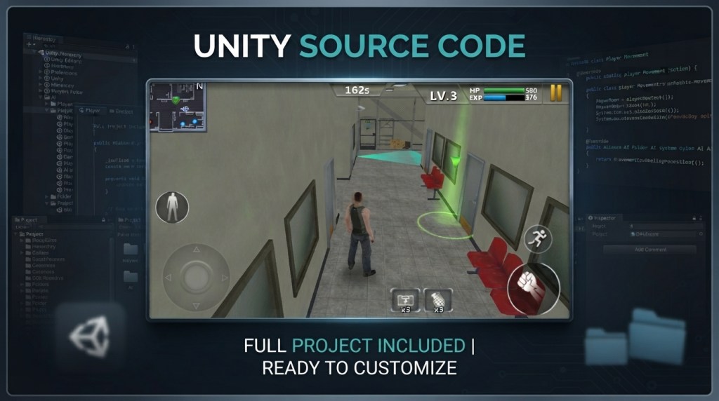 Prison Escape Unity Source Code screenshot 3