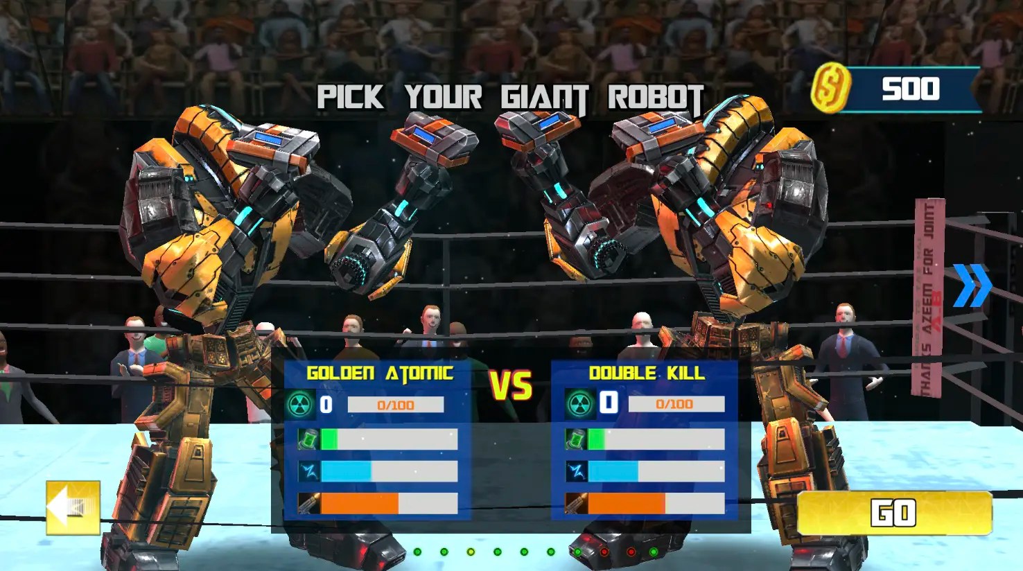 Robot Ring Fight Unity Source Code screenshot 2