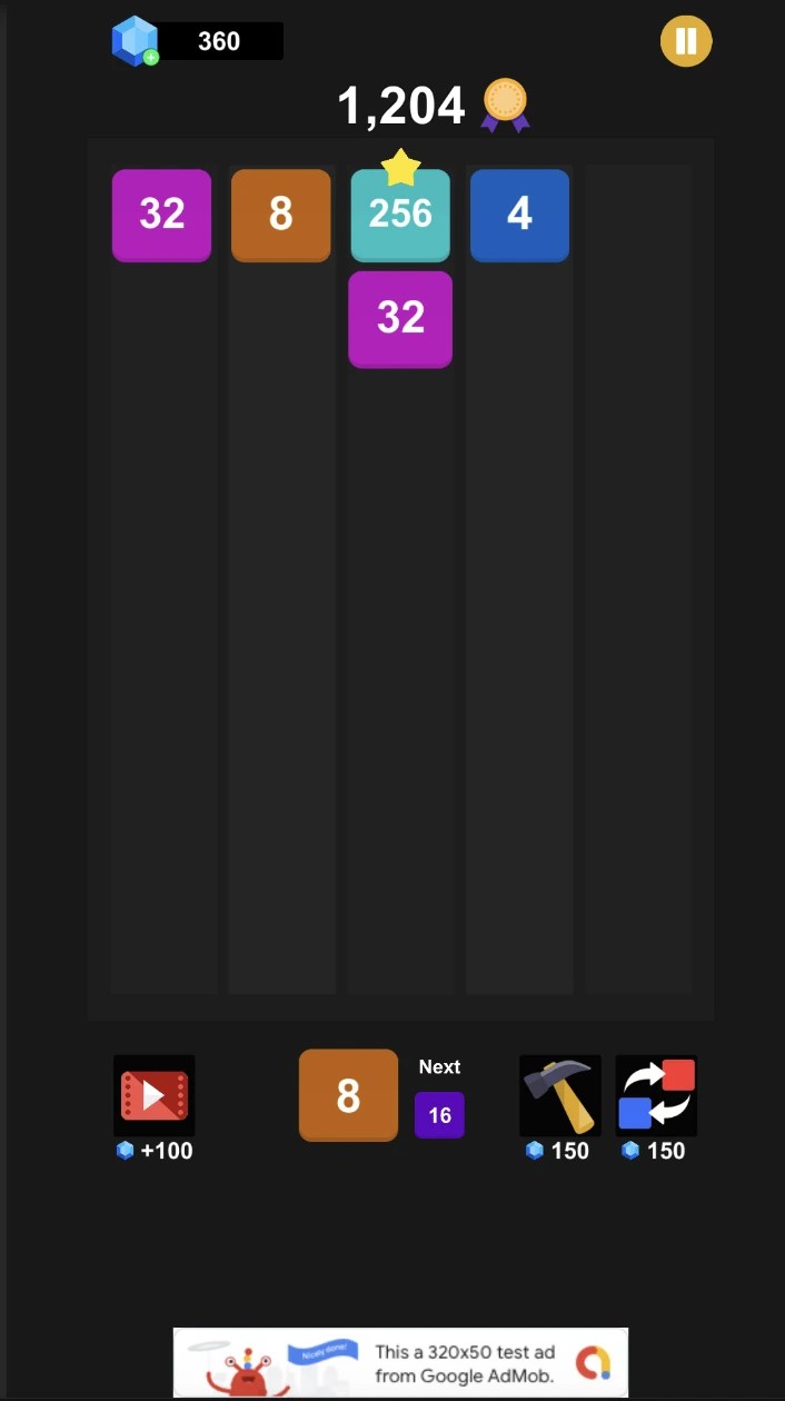 X2 Blocks 2048 Number Unity Source Code screenshot 5