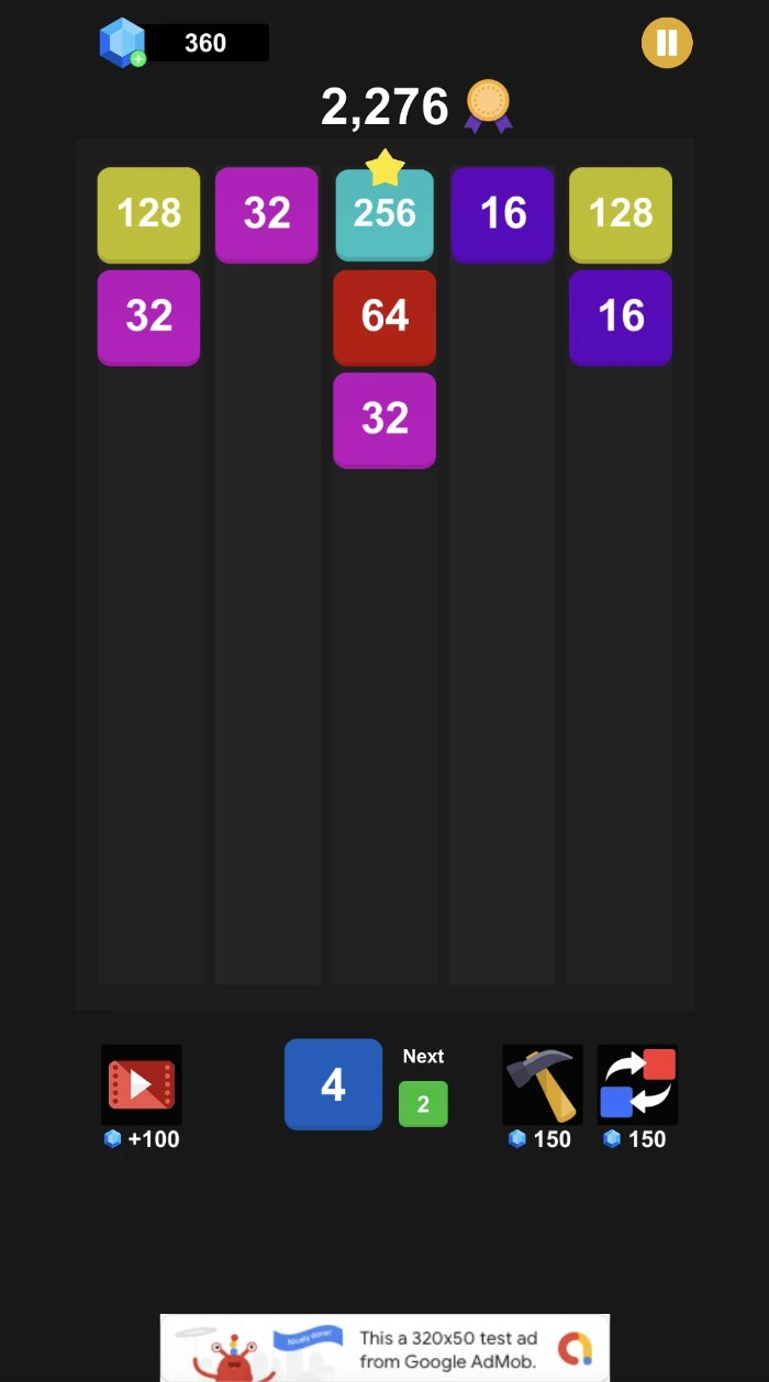 X2 Blocks 2048 Number Unity Source Code screenshot 3
