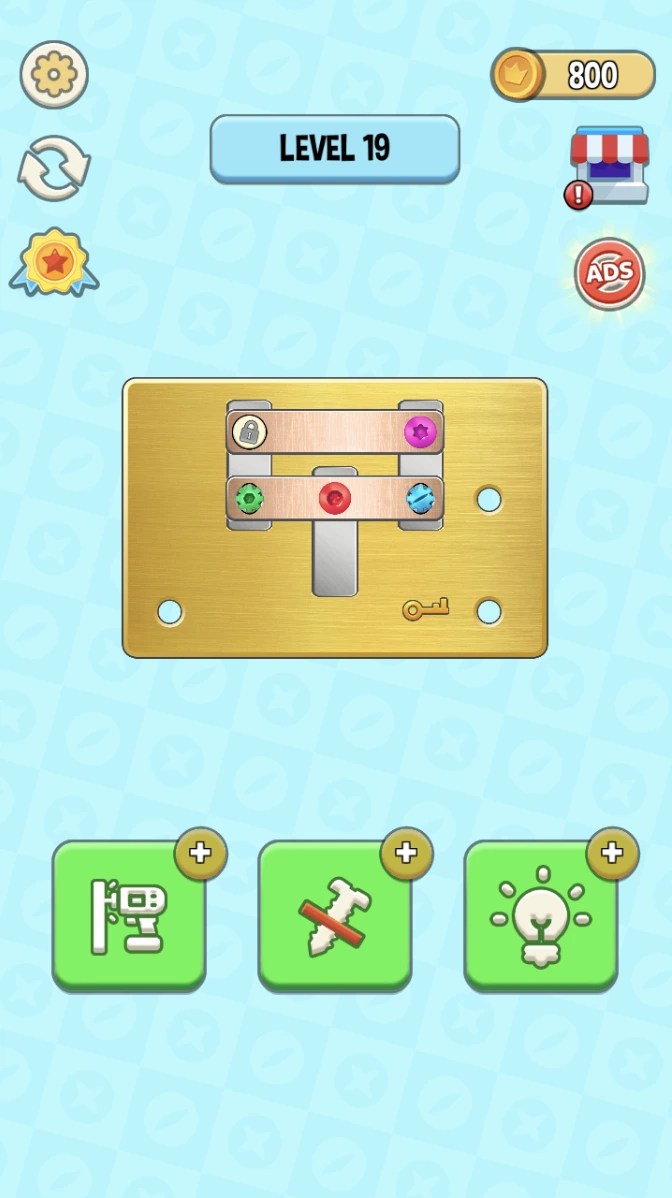 Screw and Bolts Take Off Unity Source Code screenshot 1